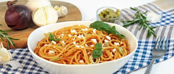 Špagety s italskou rajčatovou omáčkou, bezlepkové