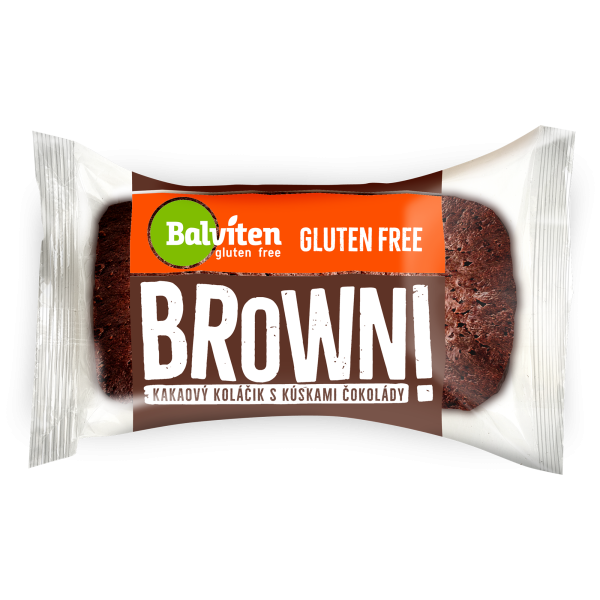 BALVITEN - Brownie kakaové s kousky čokolády, bez lepku, 222g (6x37g), (ct8))