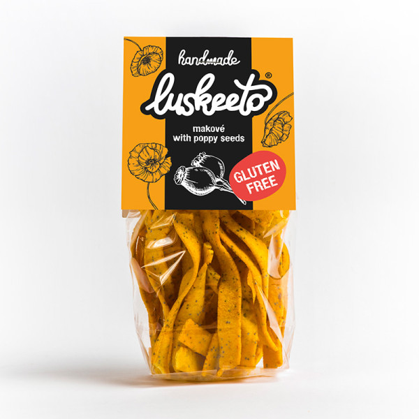 Luskeeto – krekry makové, bez lepku, 70g (ct 48)