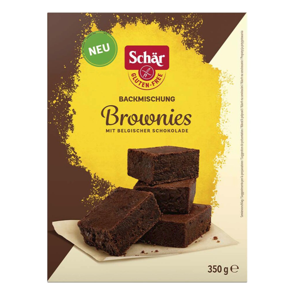 SCHÄR - mix BROWNIES - směs na přípravu brownies, bez lepku, 350g (ct 7)