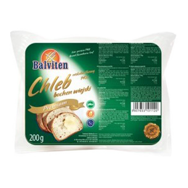 BALVITEN - Chléb PKU - Selský bochník nízkobílkovinný PKU 200g PREMIUM (ct10)