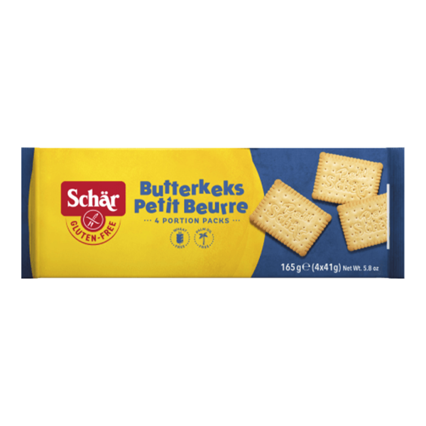 SCHÄR - Butterkeks - máslové sušenky, bez lepku, 165g (ct 12)