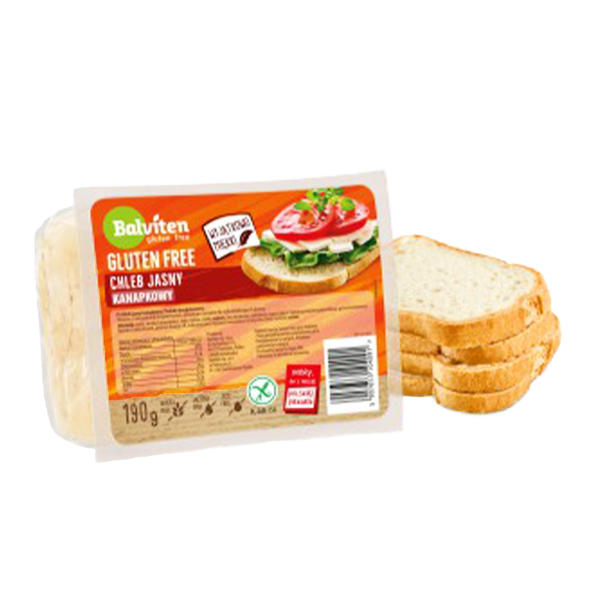 BALVITEN - Chléb světlý sendvičový, bez lepku, 190g, (ct10)
