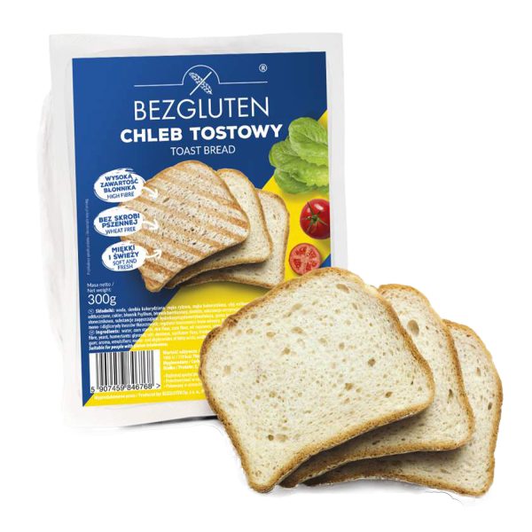 BEZGLUTEN - Chléb toastový bez lepku 300g ct10