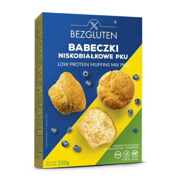 BEZGLUTEN - Směs PKU na muffiny - bez lepku, nízkobílkovinná PKU 250g ct9