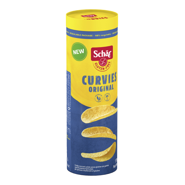 SCHÄR - Curvies Original křupavé chipsy, bez lepku, 170g (ct 10)