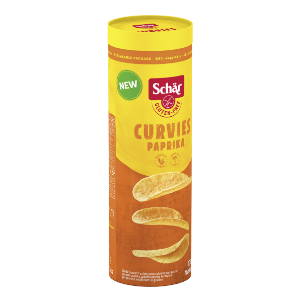 SCHÄR - Curvies paprika křupavé chipsy, bez lepku, 170g (ct 10)