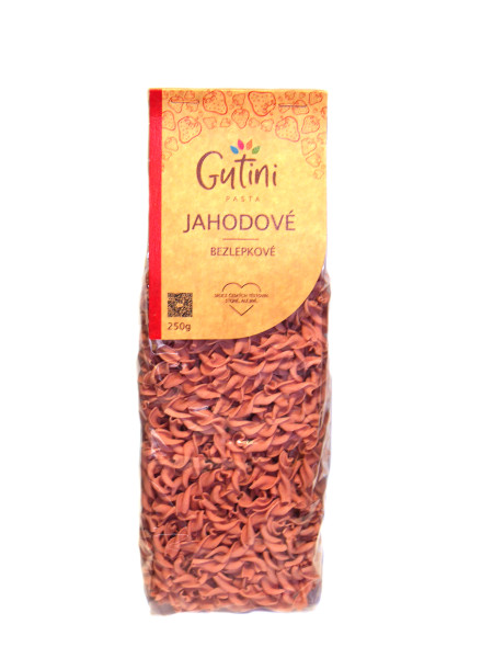 GUTINI - Těstoviny BZL - Jahodové bez lepku a bez kukuřičné mouky, 250g (ct 49)