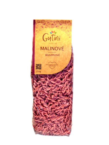 GUTINI - Těstoviny BZL - Malinové bez lepku a bez kukuřičné mouky, 250g (ct 49)
