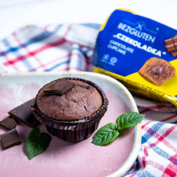 BEZGLUTEN - Muffin ČOKOLÁDKA – kakaový s ořechovo-kakaovo-vanilkový(ct20)